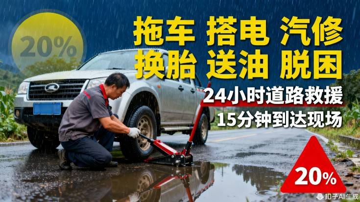 搭电_24小时上门维修电话保定定兴拖车救援附近_电瓶(图2)